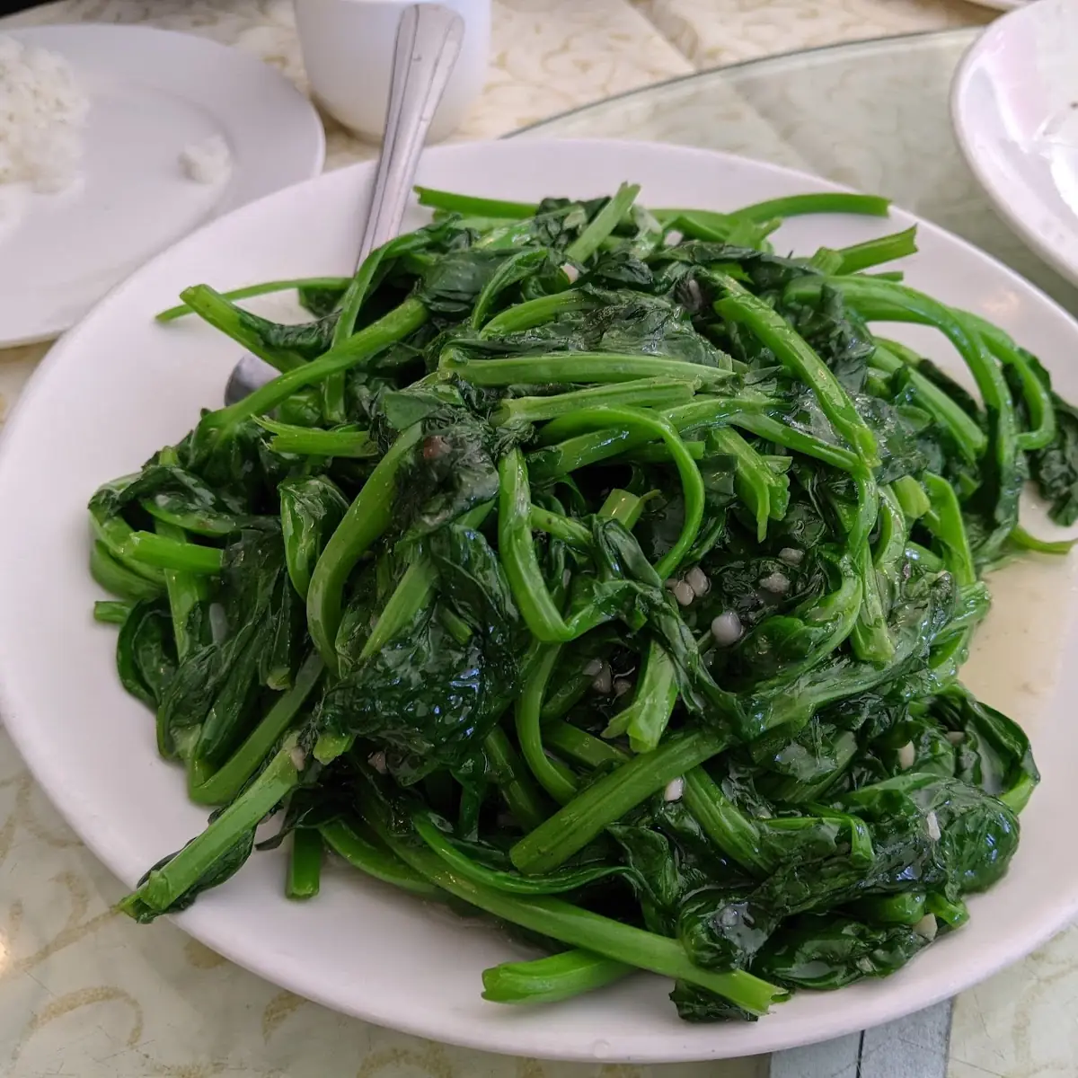 Garlic Snow Pea Leaves