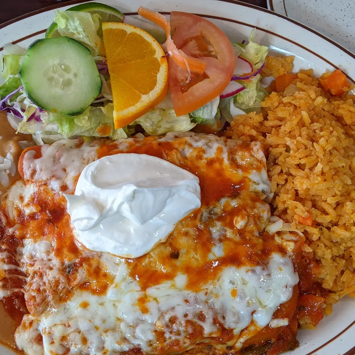 Burrito Dinner w Chile Rellenos Taco