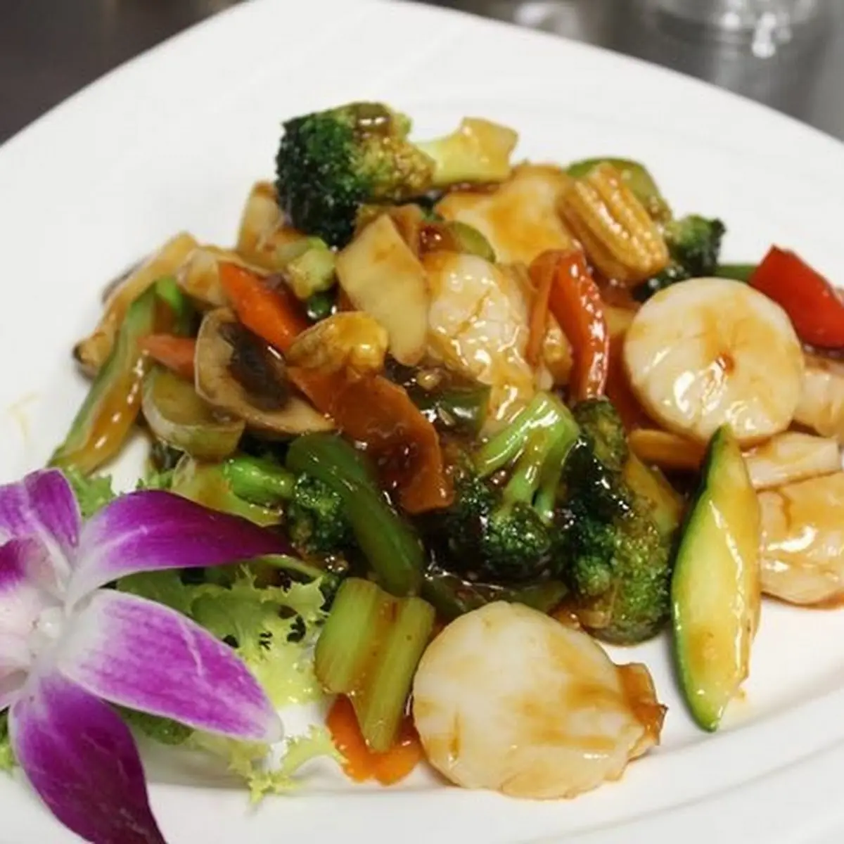 Scallop w Mixed Vegetable