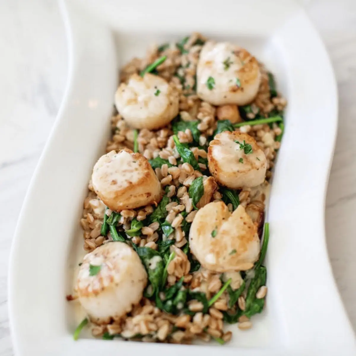 Pan Seared Tuscan Scallops
