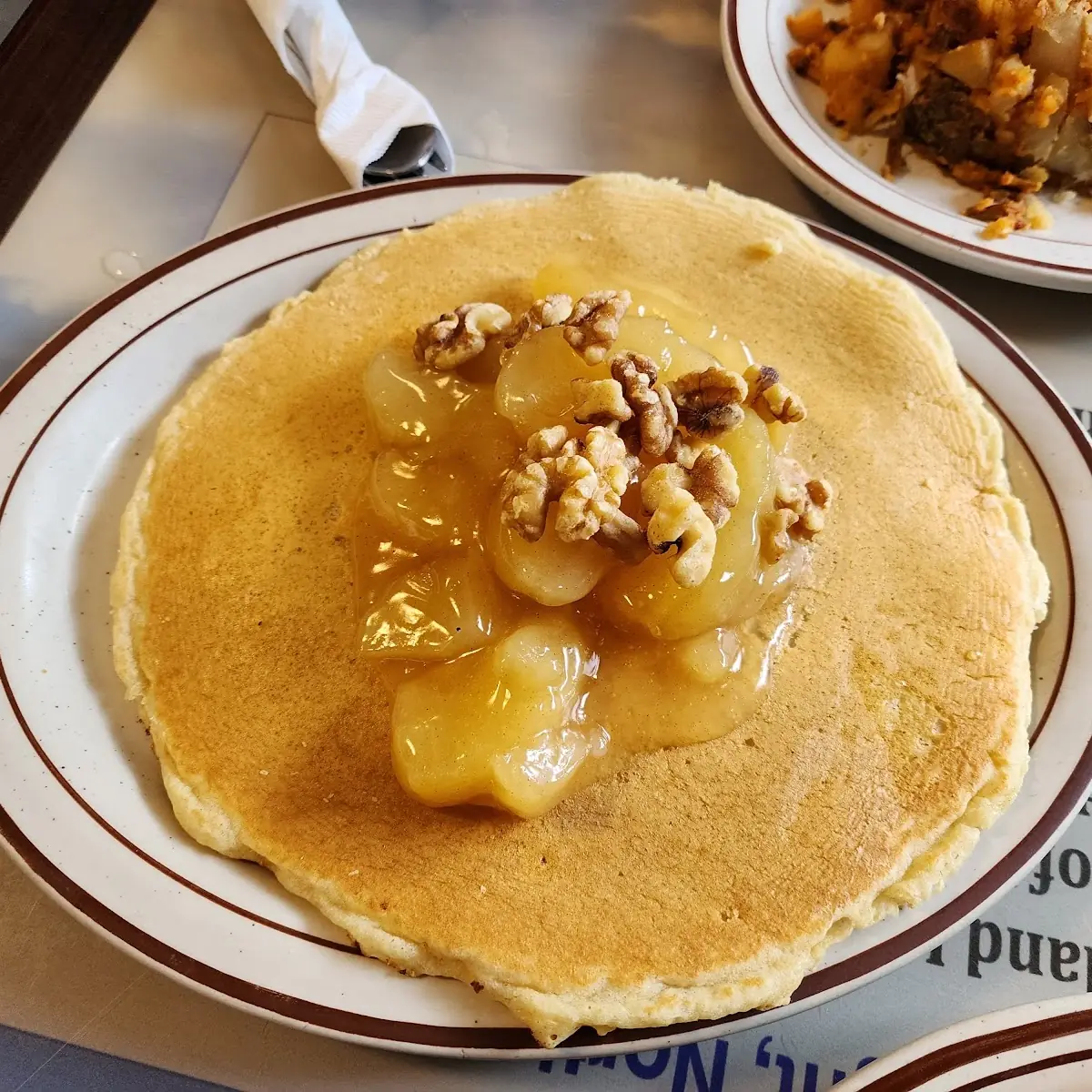 Apple Walnut Pancakes