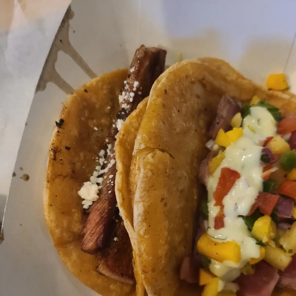 Panza De Cerdo & Ahi Tuna Tacos