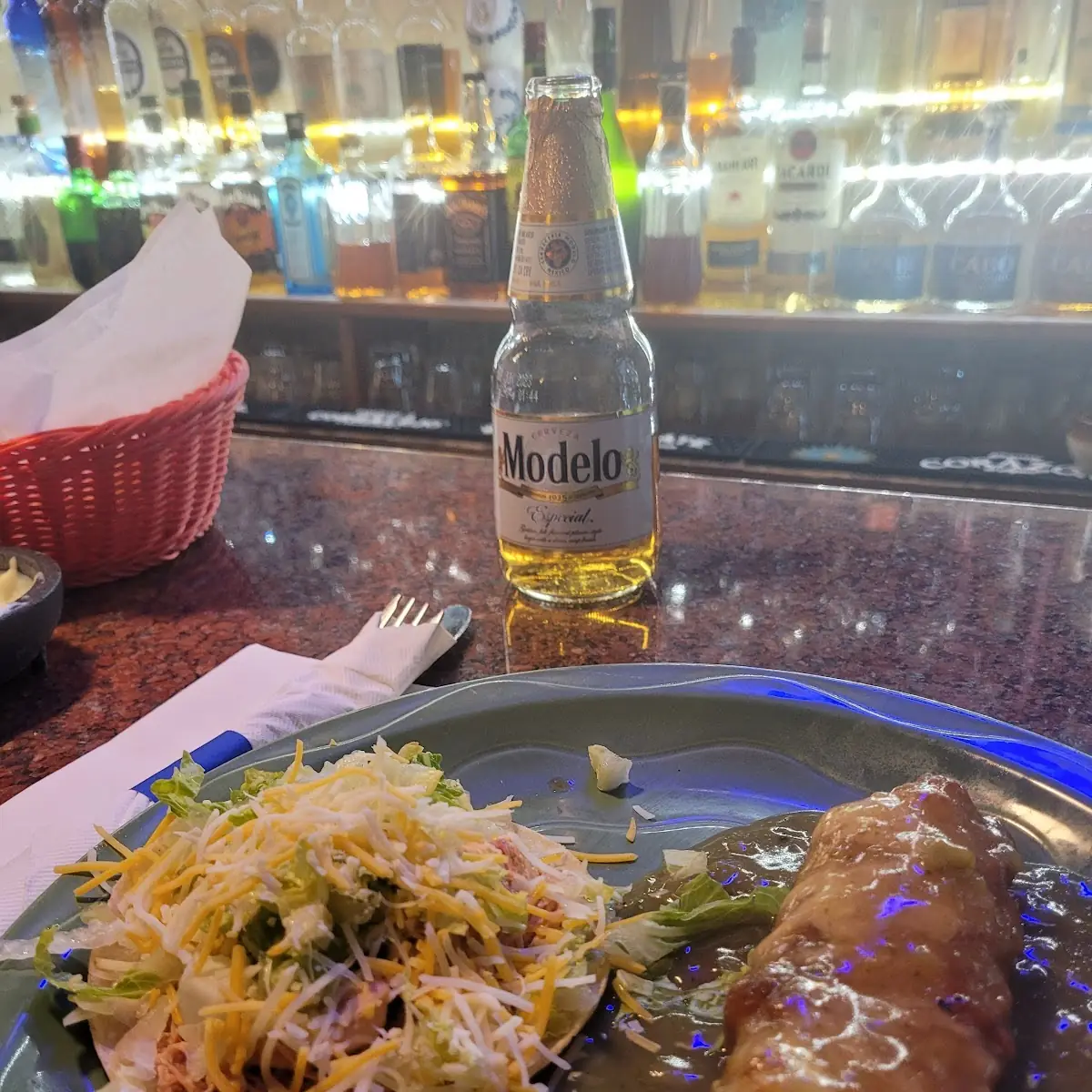 Soft Chicken Taco and Crispy Relleno