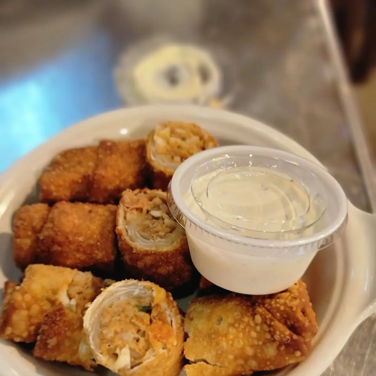 Boudin Egg Rolls