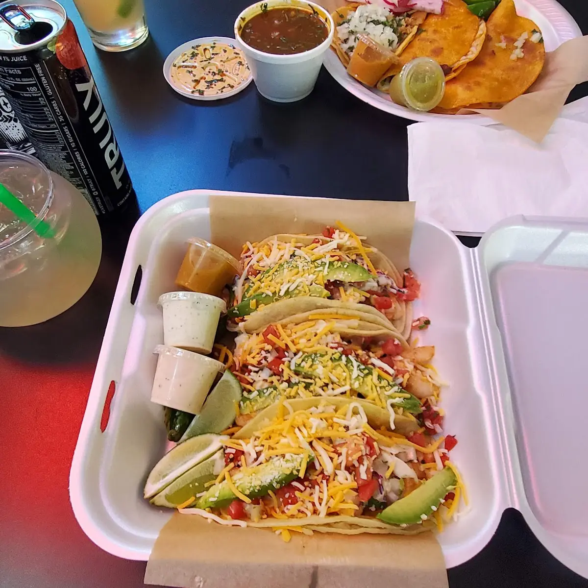 Shrimp Tacos and Birria