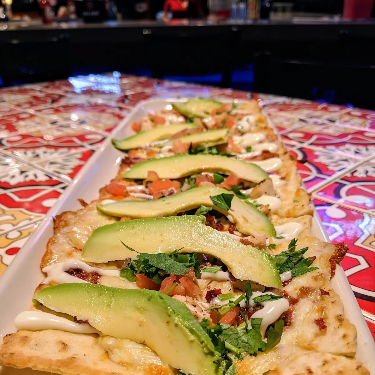 California Chicken Flatbread Pizza