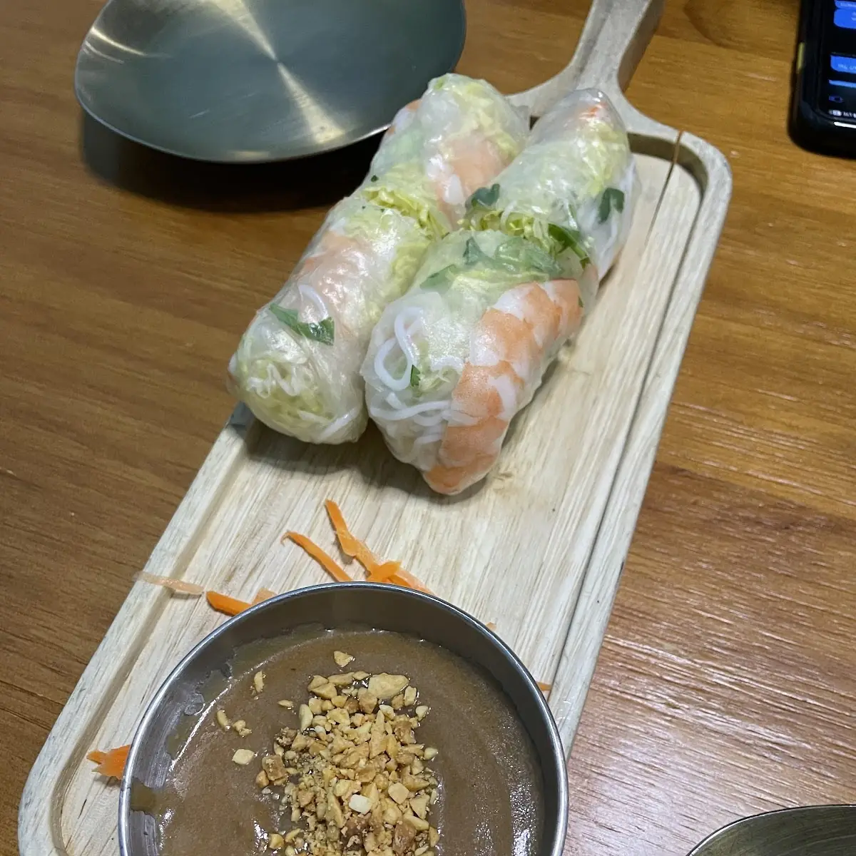 Shrimp Spring Rolls and BBQ Pork Spring Rolls