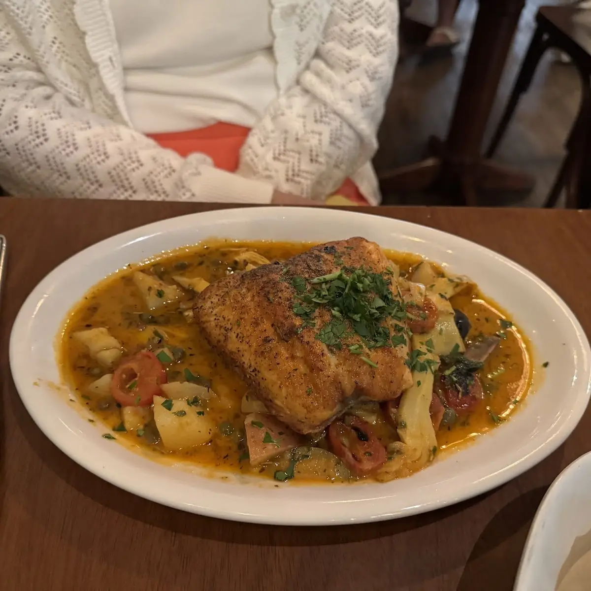 Pan-Seared Fish with Vegetables