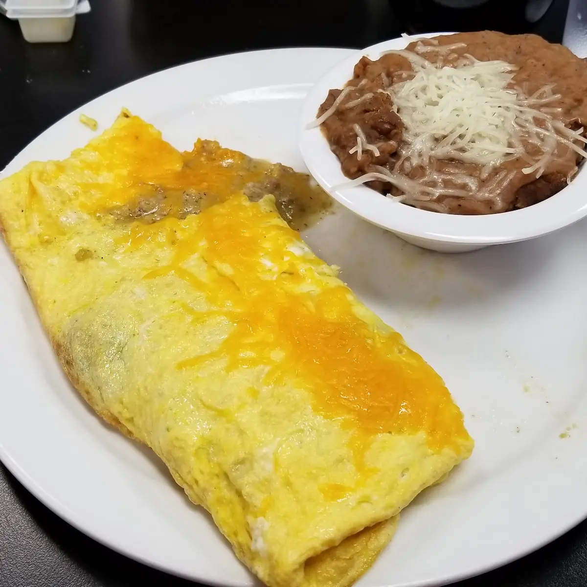 Pork Chile Verde Omelette