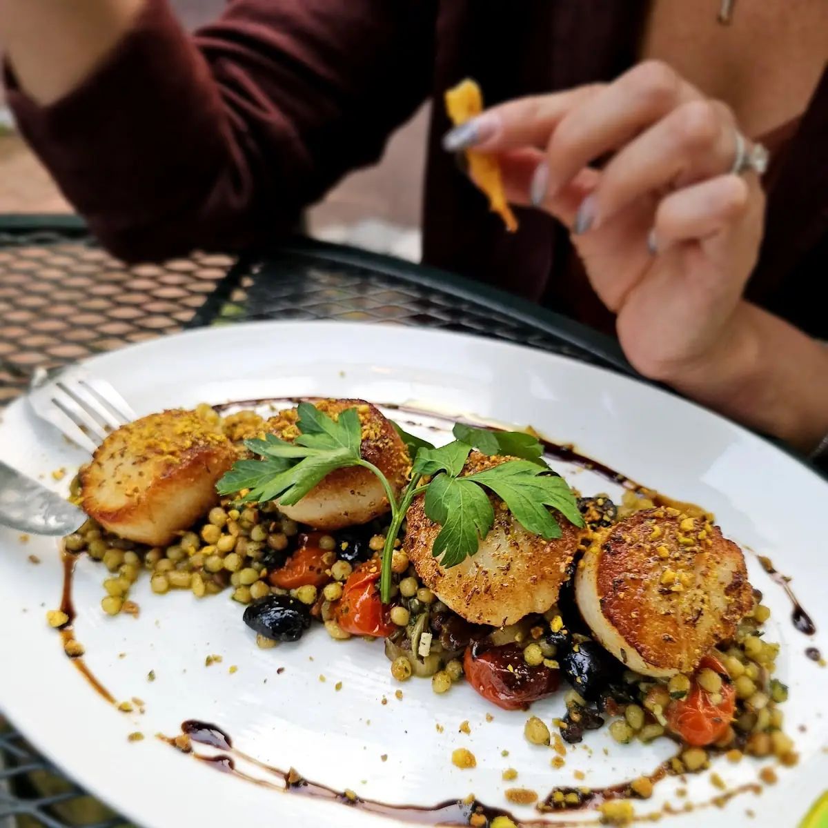 Pan Seared Diver Scallops