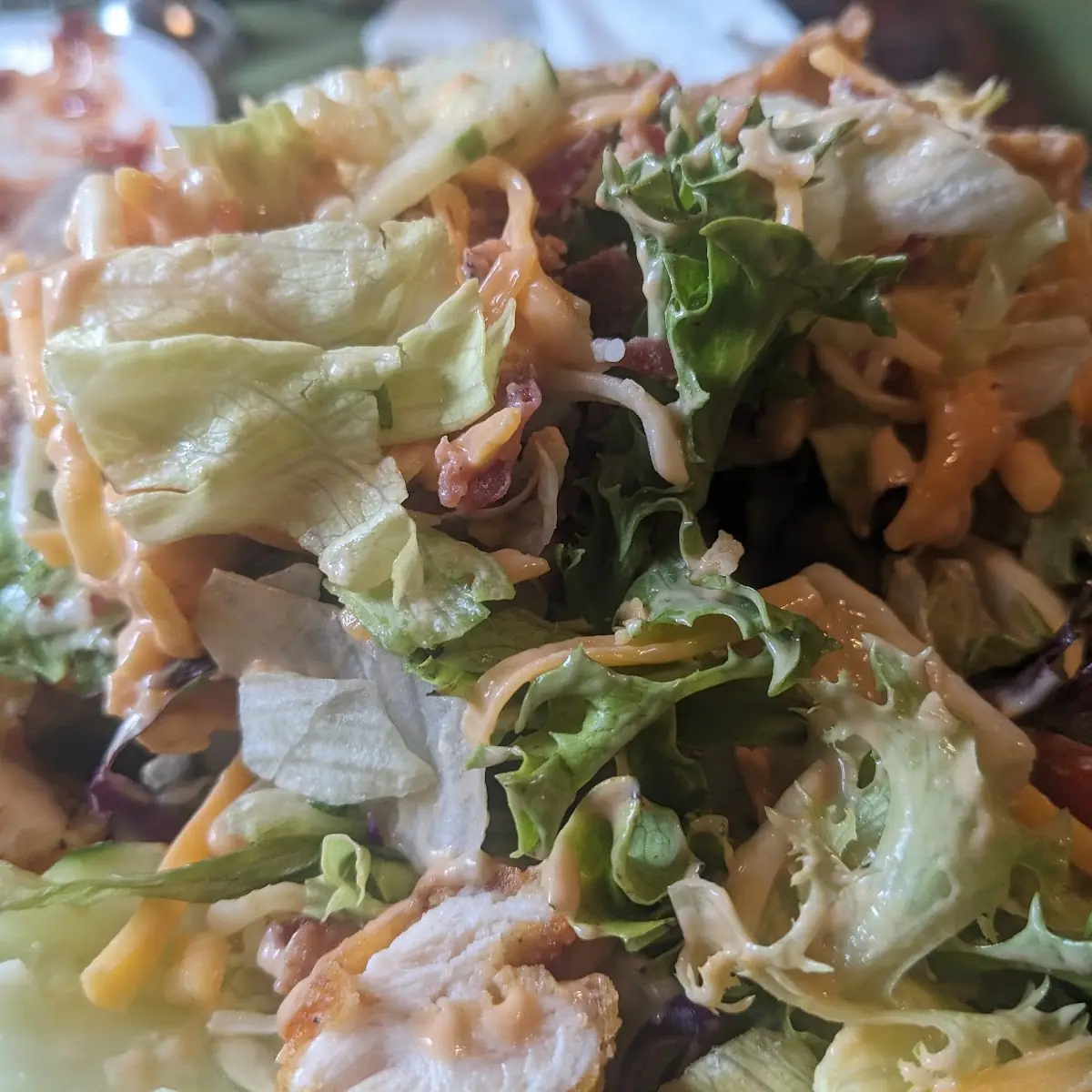 Fried Chicken Finger Salad