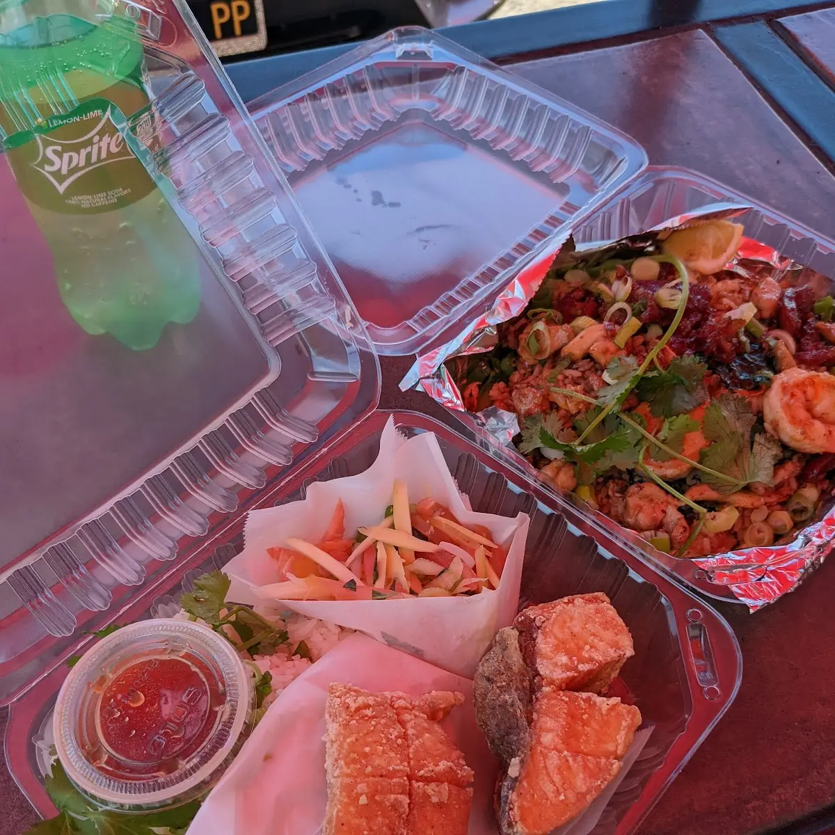 Salmon Plate & Combination Fried Rice