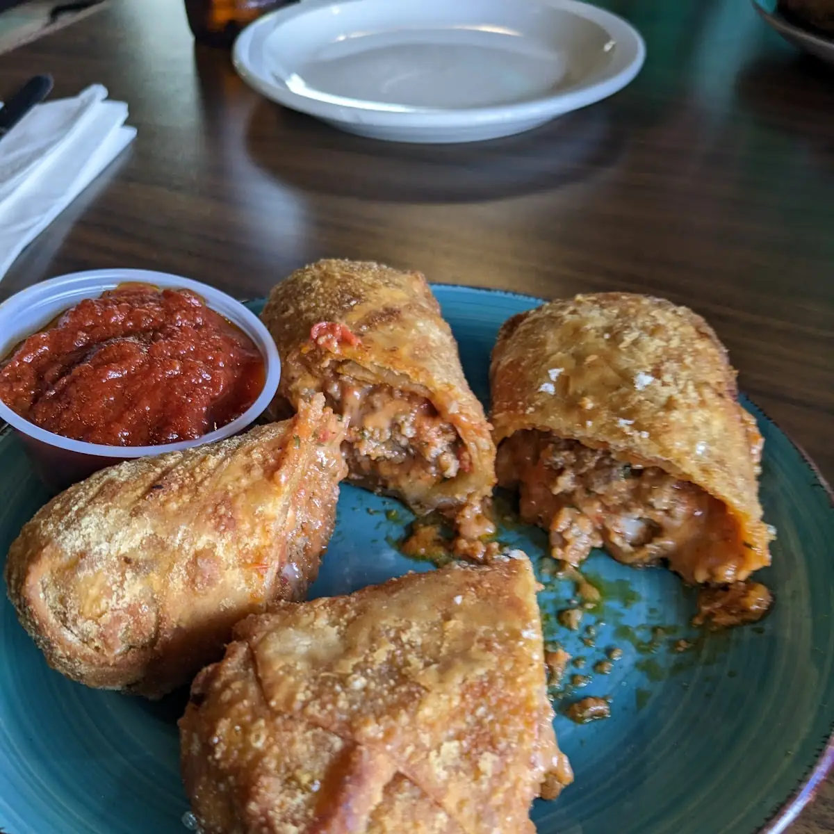 Meatball Parmigiana Egg Roll