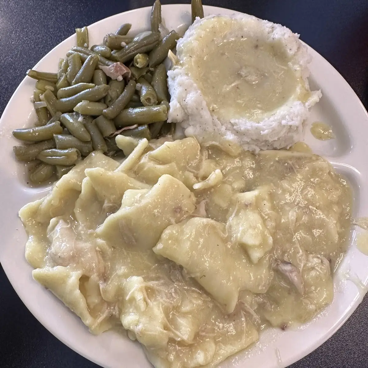 Green Beans and Mashed Potatoes