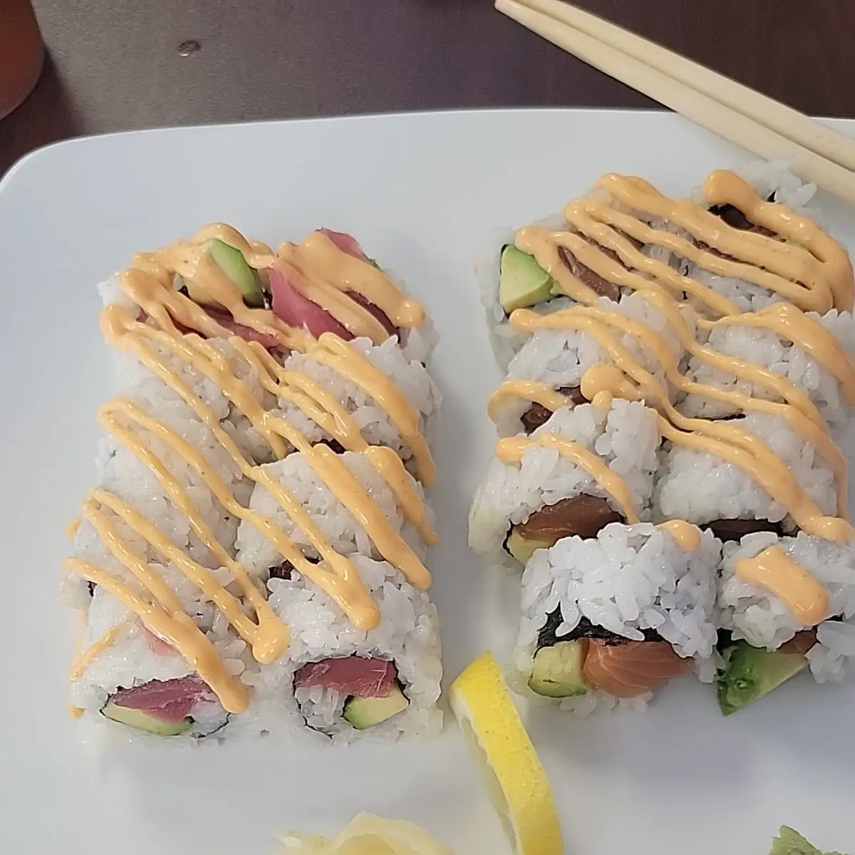 Spicy Tuna and Salmon Roll