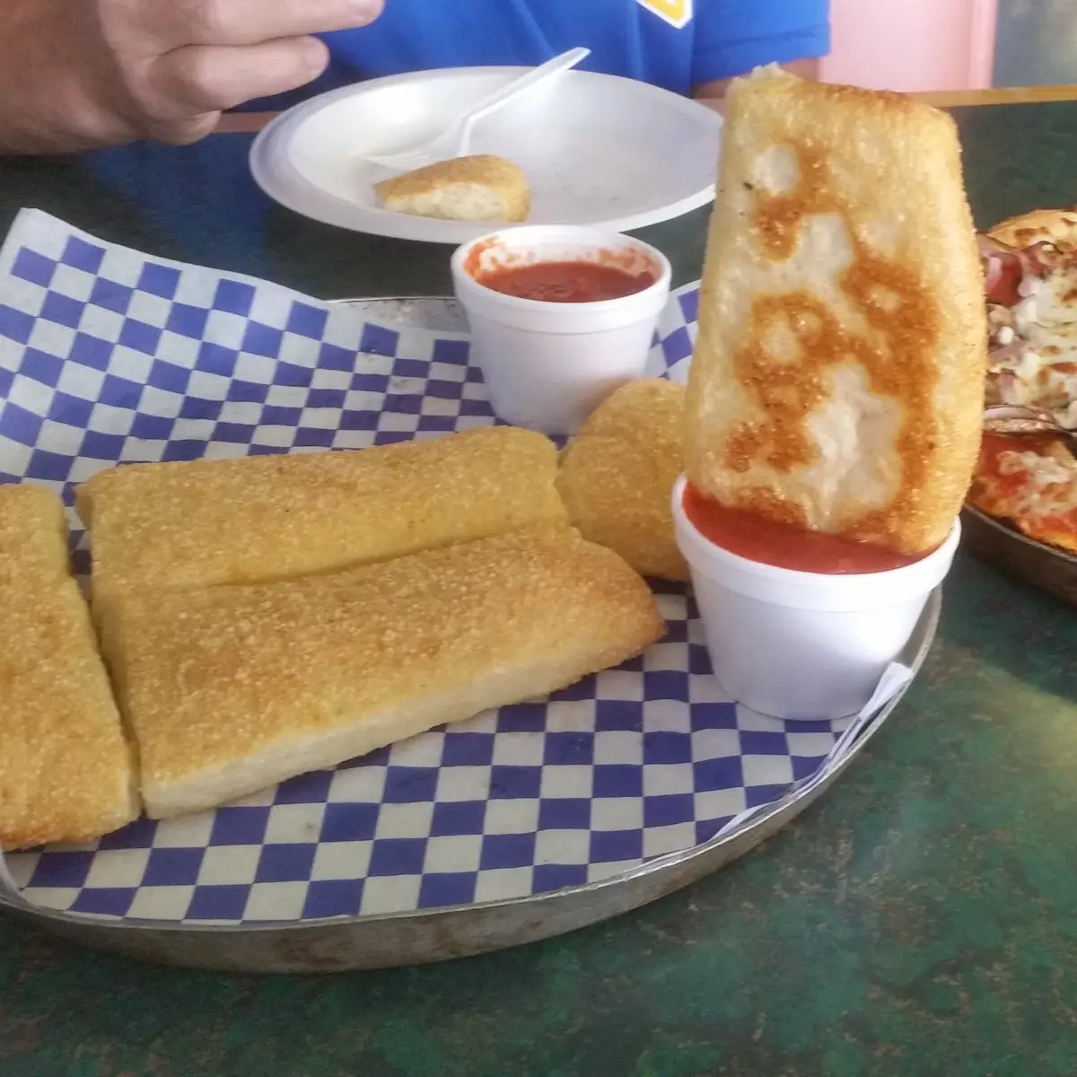Pizza and Bread Sticks