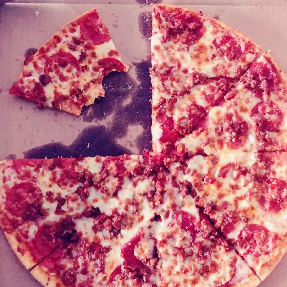 Thin Crust Sausage Pepperoni