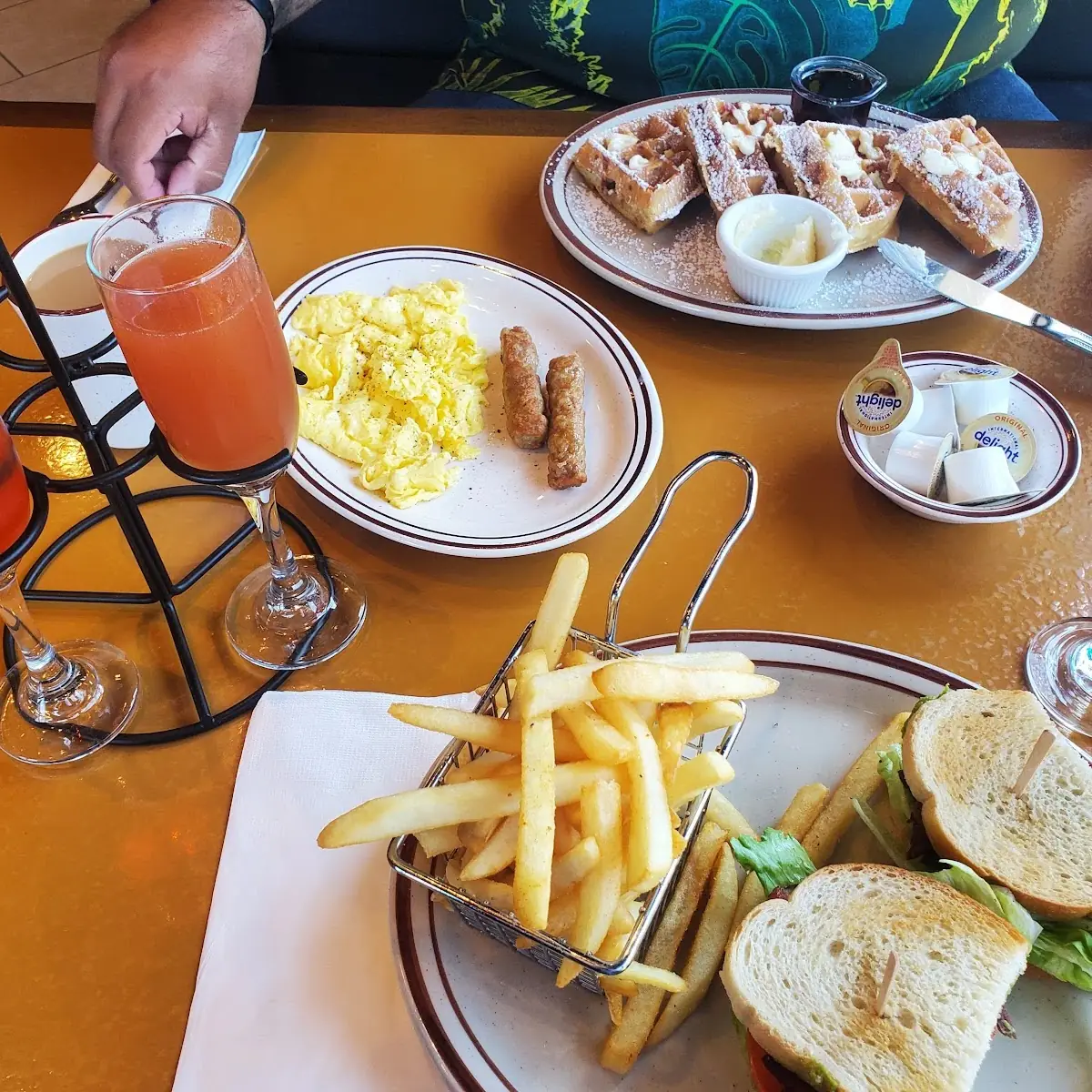 blt Mimosa Bacon Waffles
