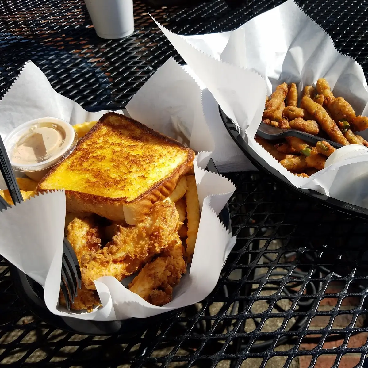 Chicken Tenders and Fried Green Beans