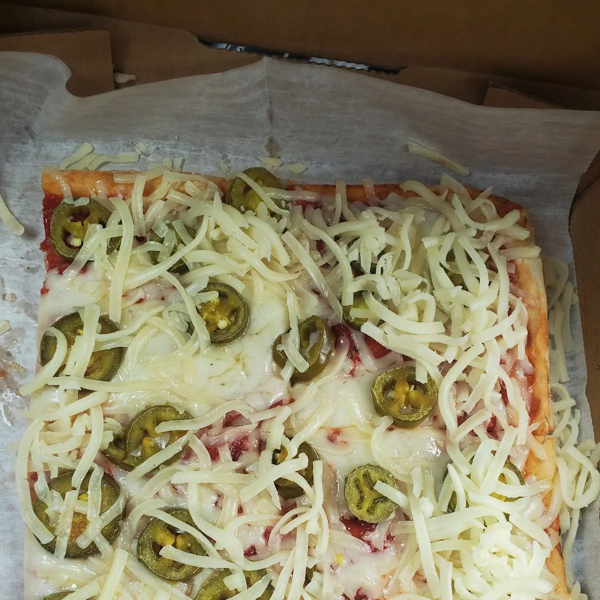 Jalapenos and Cheese Pizza