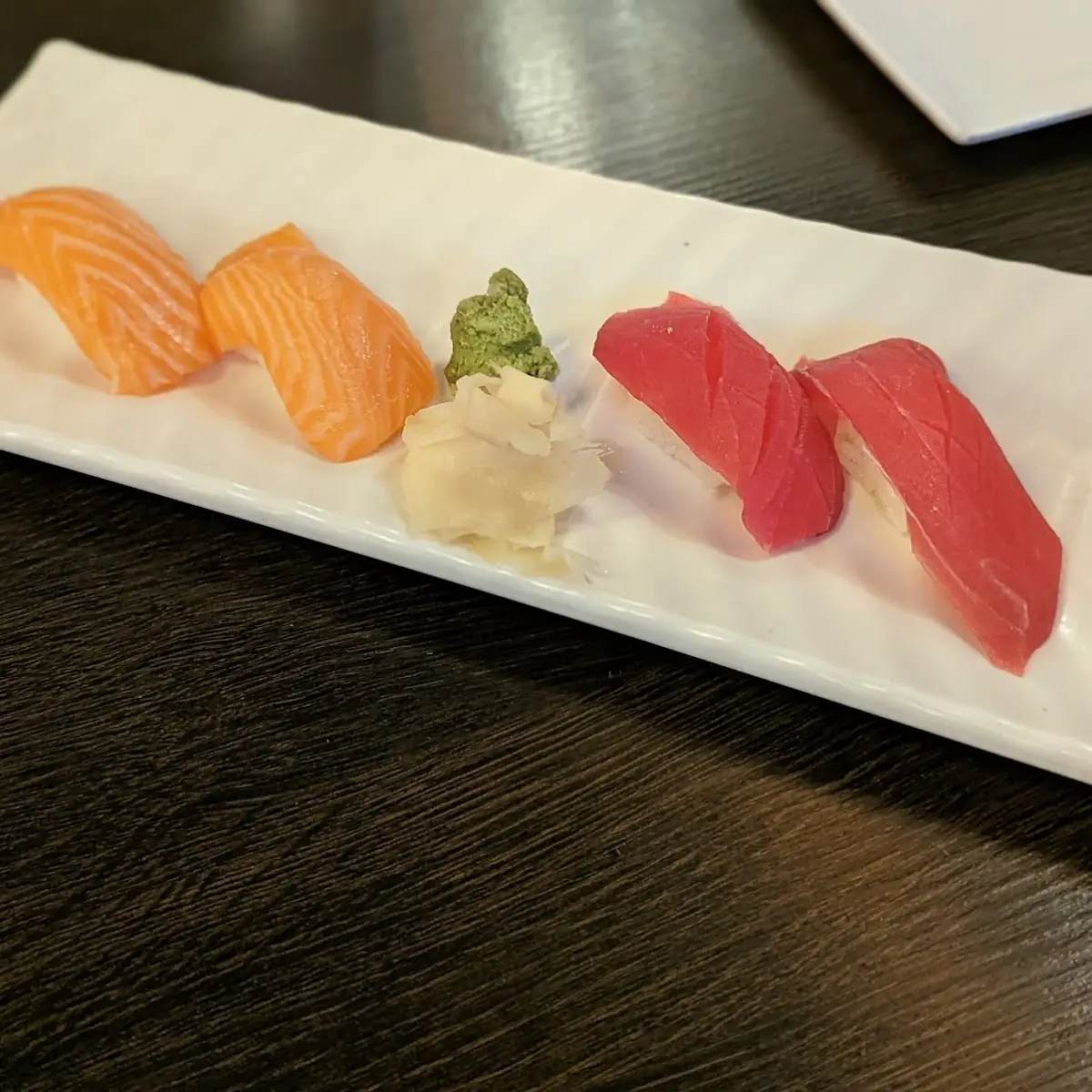 Tuna and Salmon Nigiri