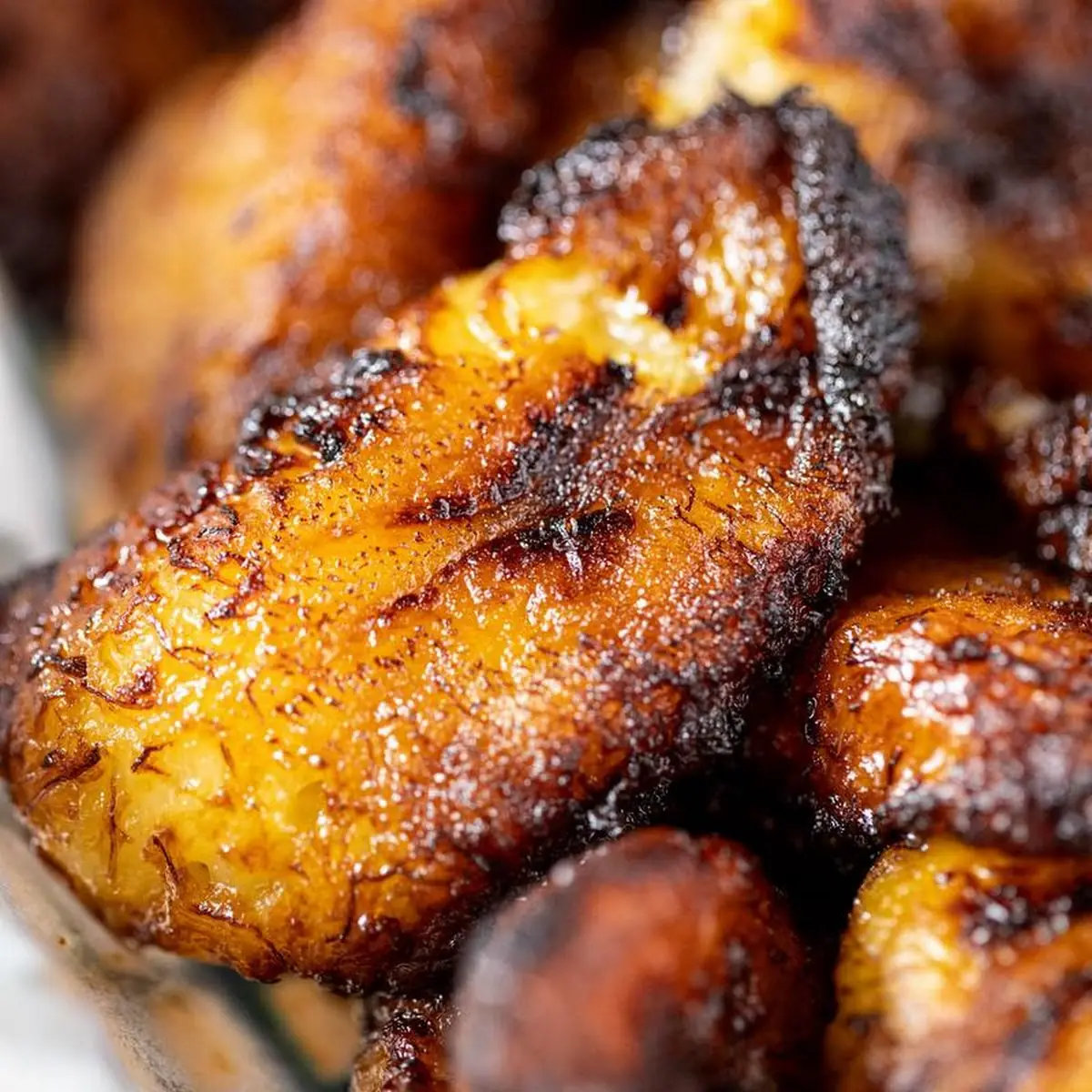 Fried Plantain and Vanilla Ice-Cream