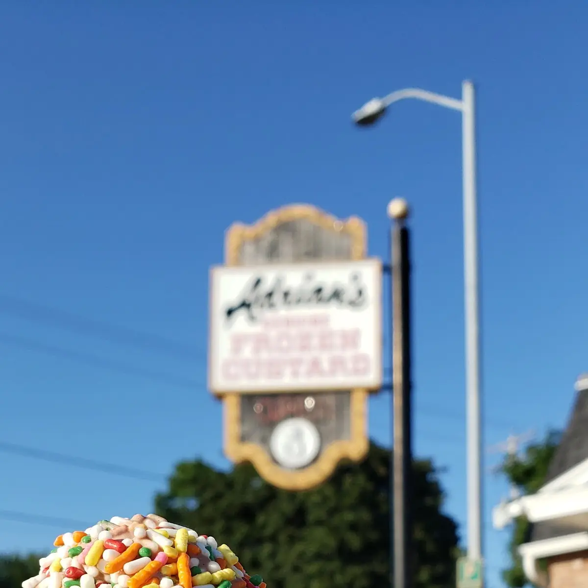 Medium Vanilla Cone with Sprinkles