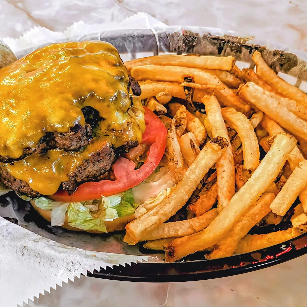 Double Cheeseburger with Fries