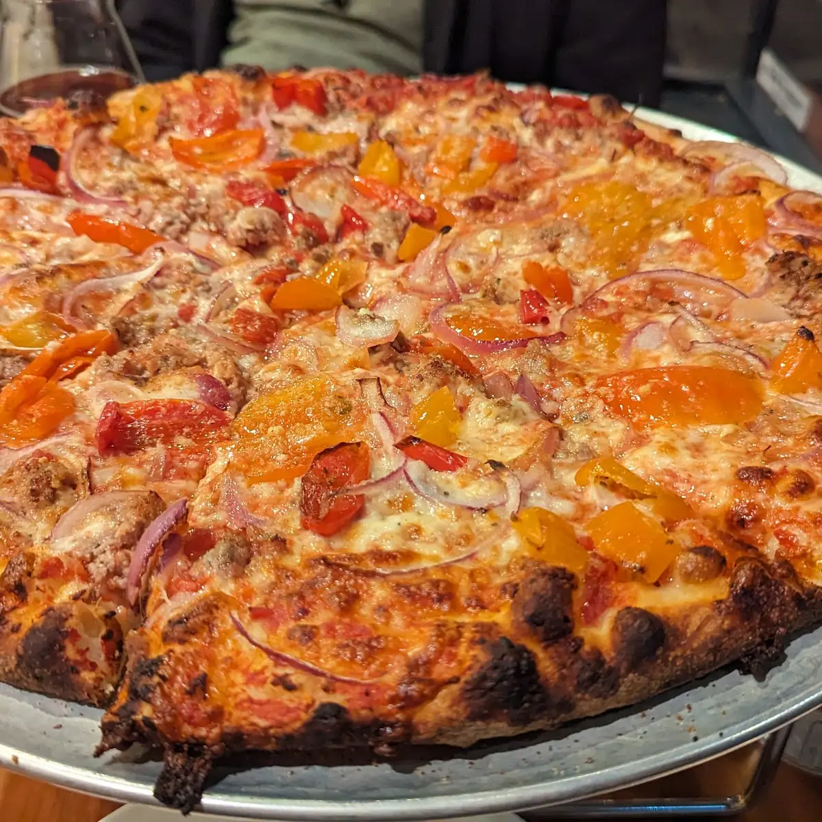 Sausage Pizza with Peppers