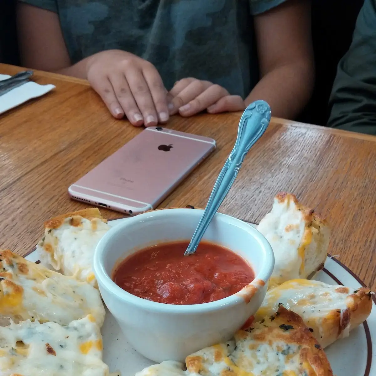 Cheese Bread and Marinara Sauce