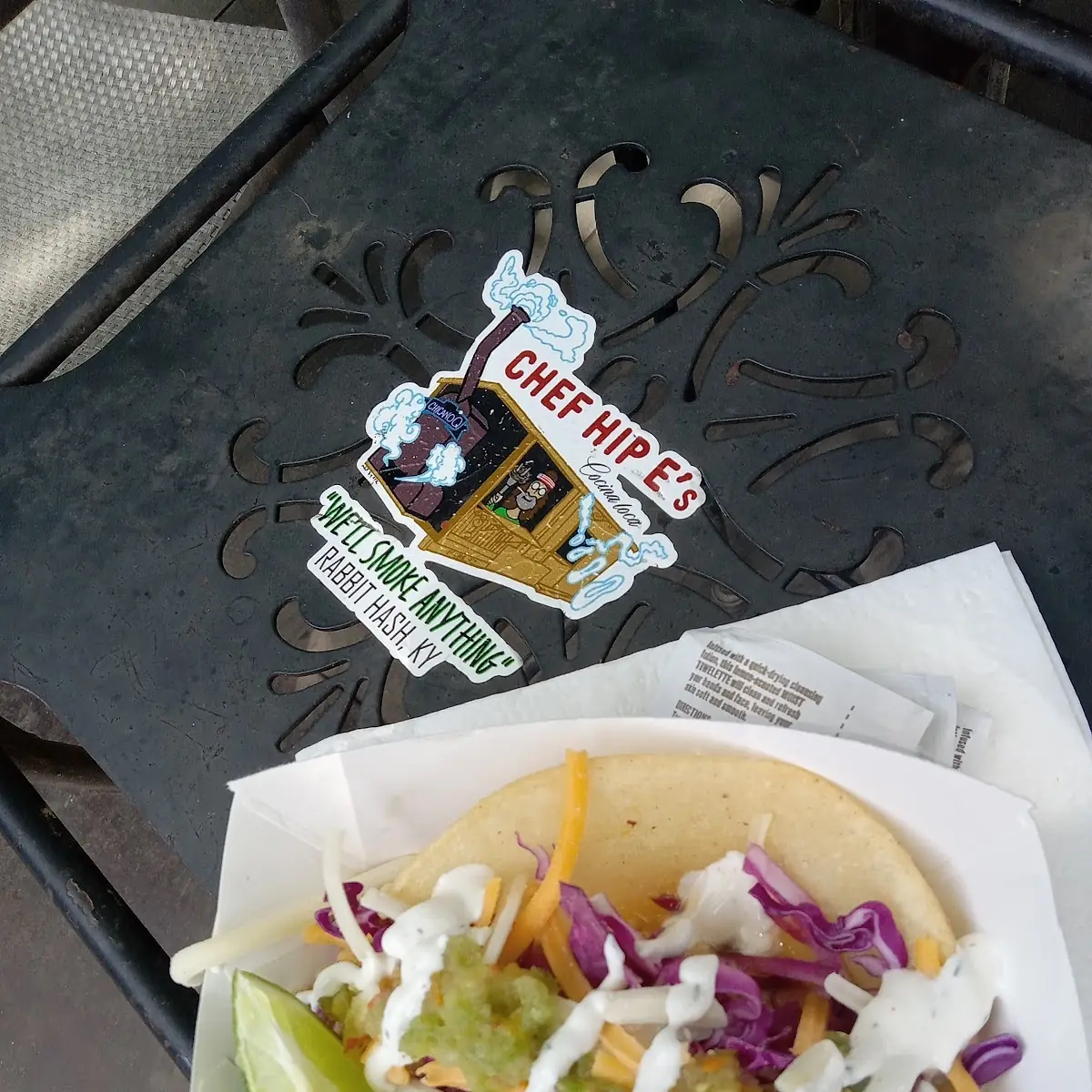 Pulled Chicken and Lime Taco