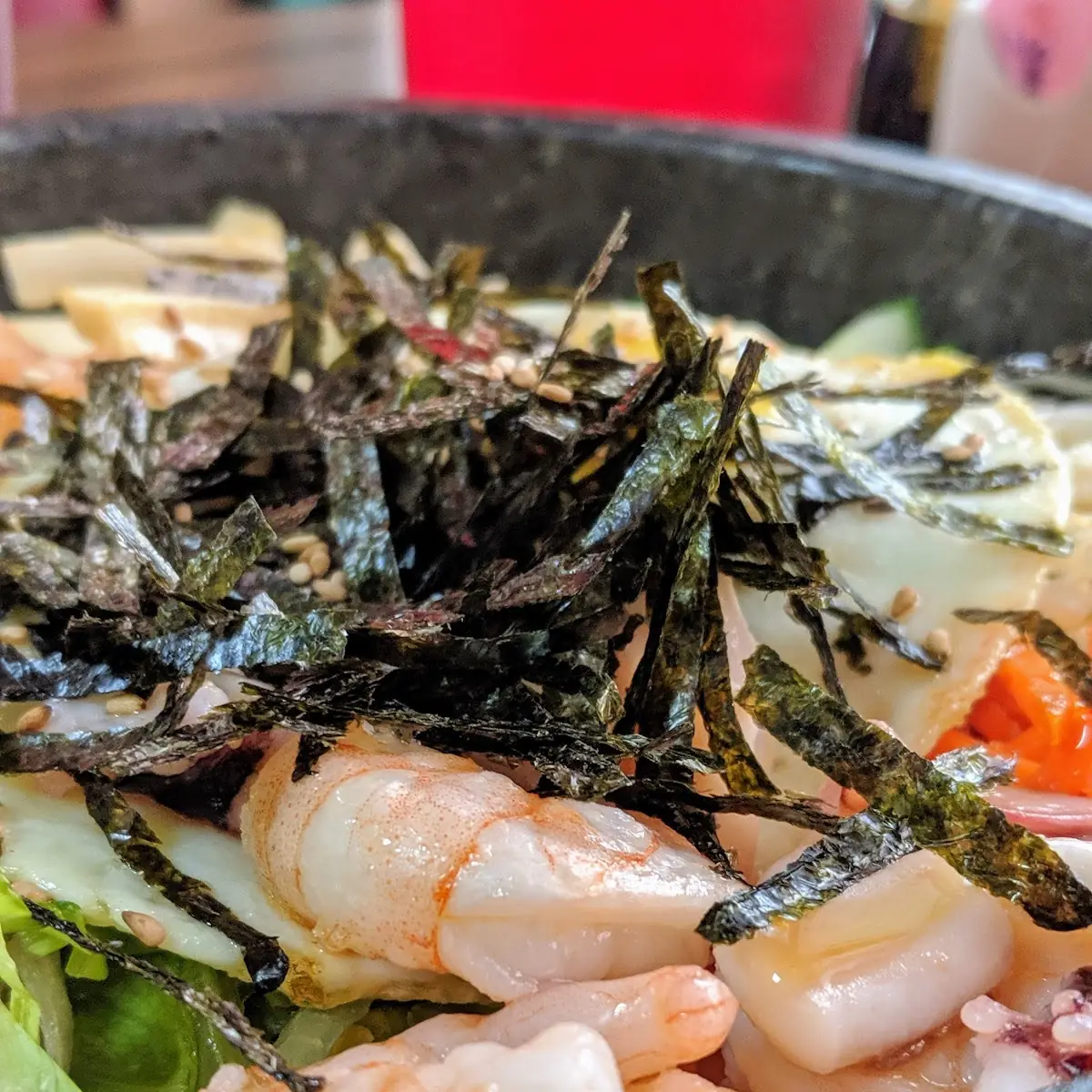 Bibimbap Rice Mixed with Vegetables and Beef