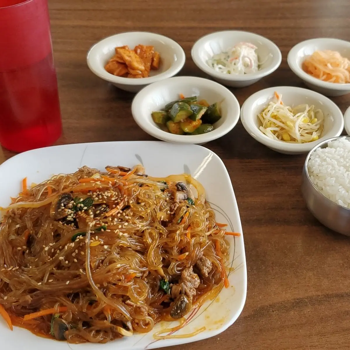 Japchae Clear Noodles Stir Fried with Vegetables