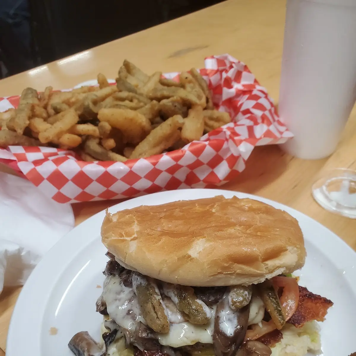 Mushroom Swiss Burger