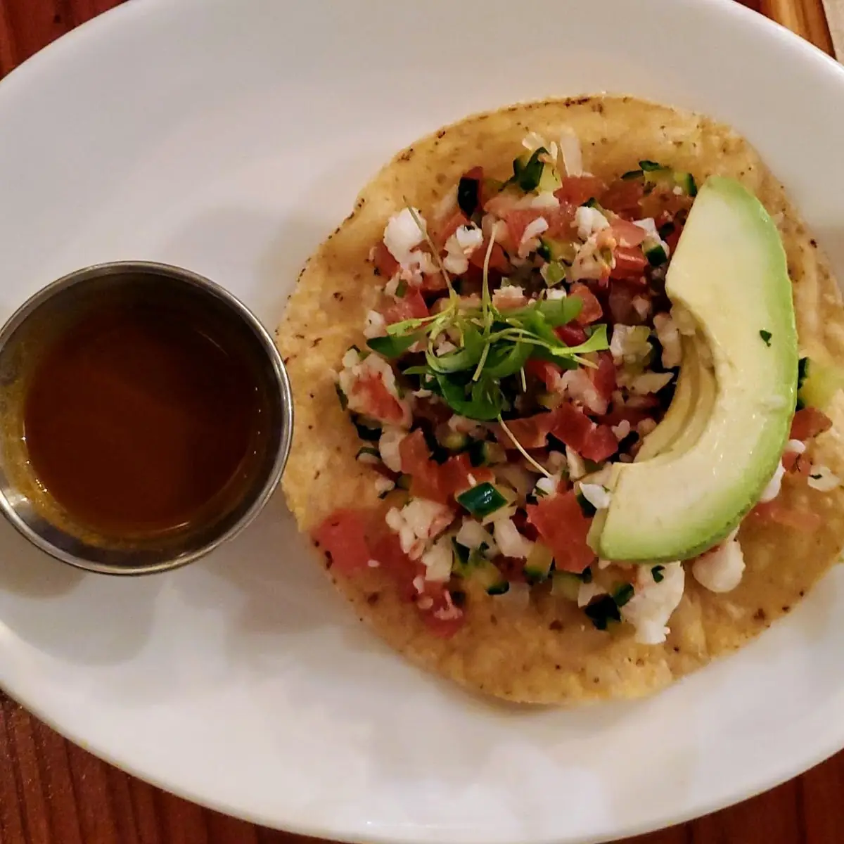 Shrimp Ceviche Tostada