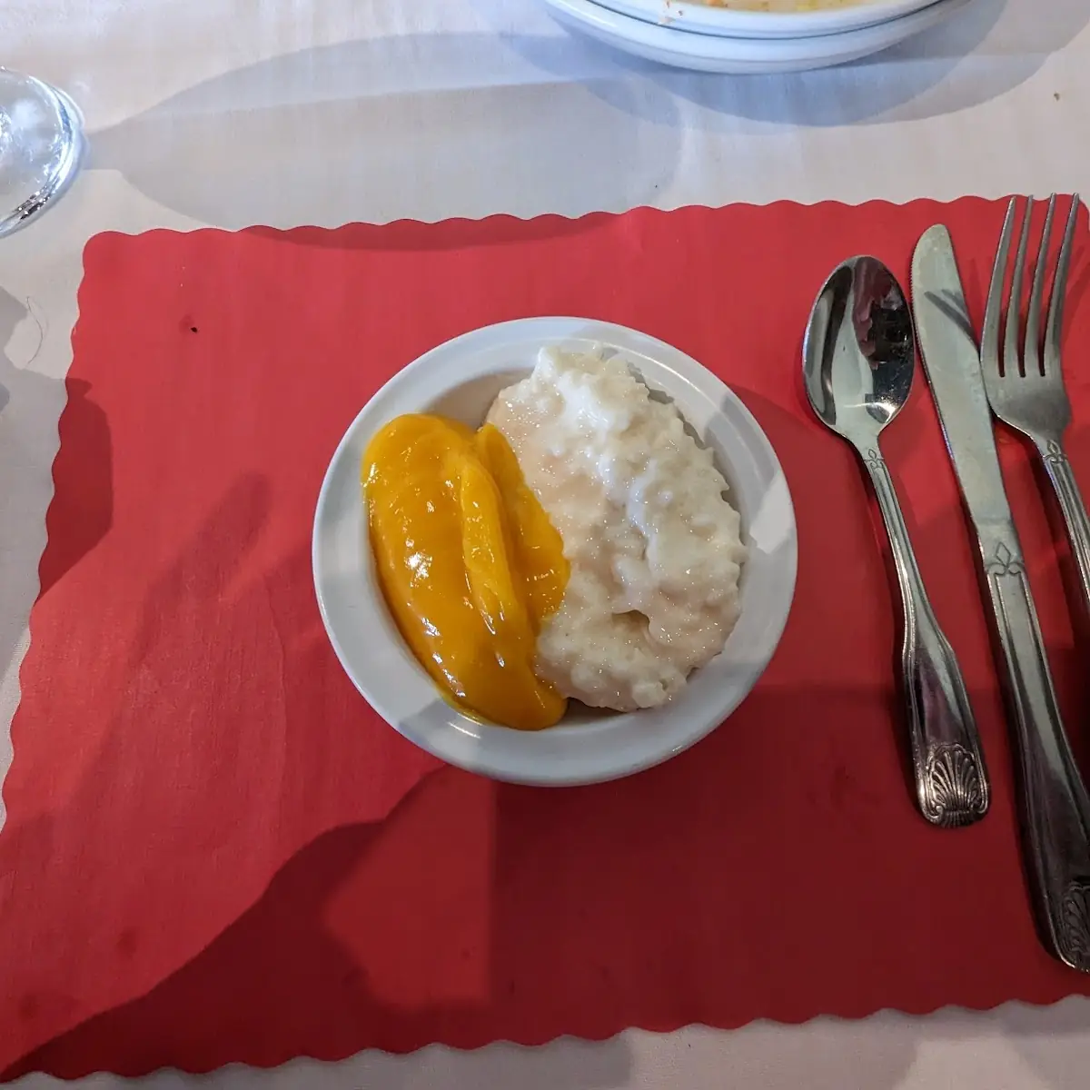 Rice Pudding and Mango Pudding