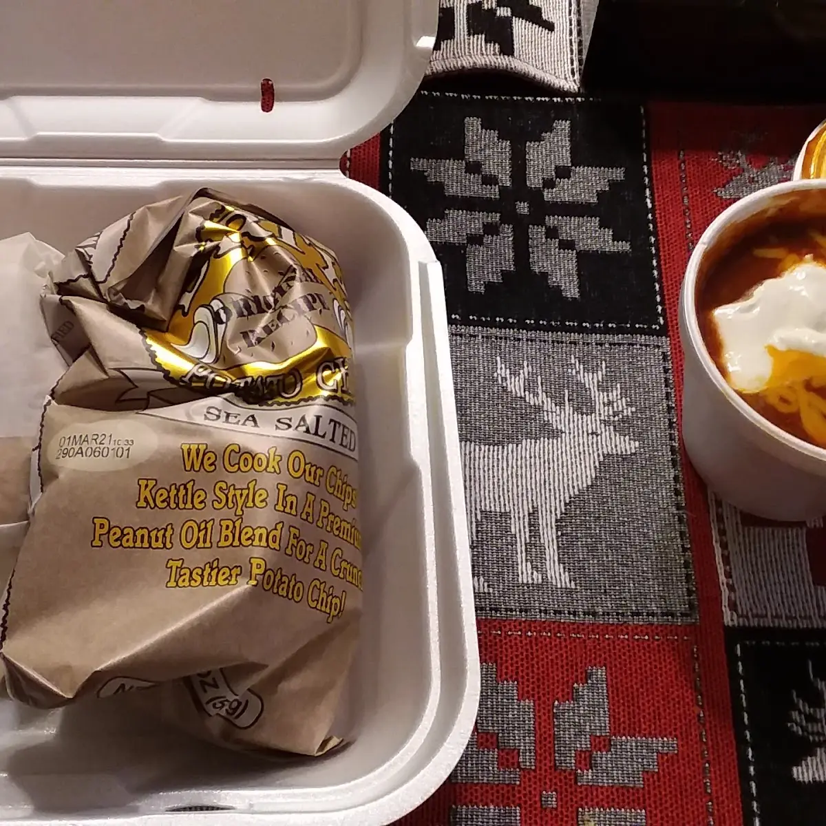 BBQ Meatball Sandwich & Chili