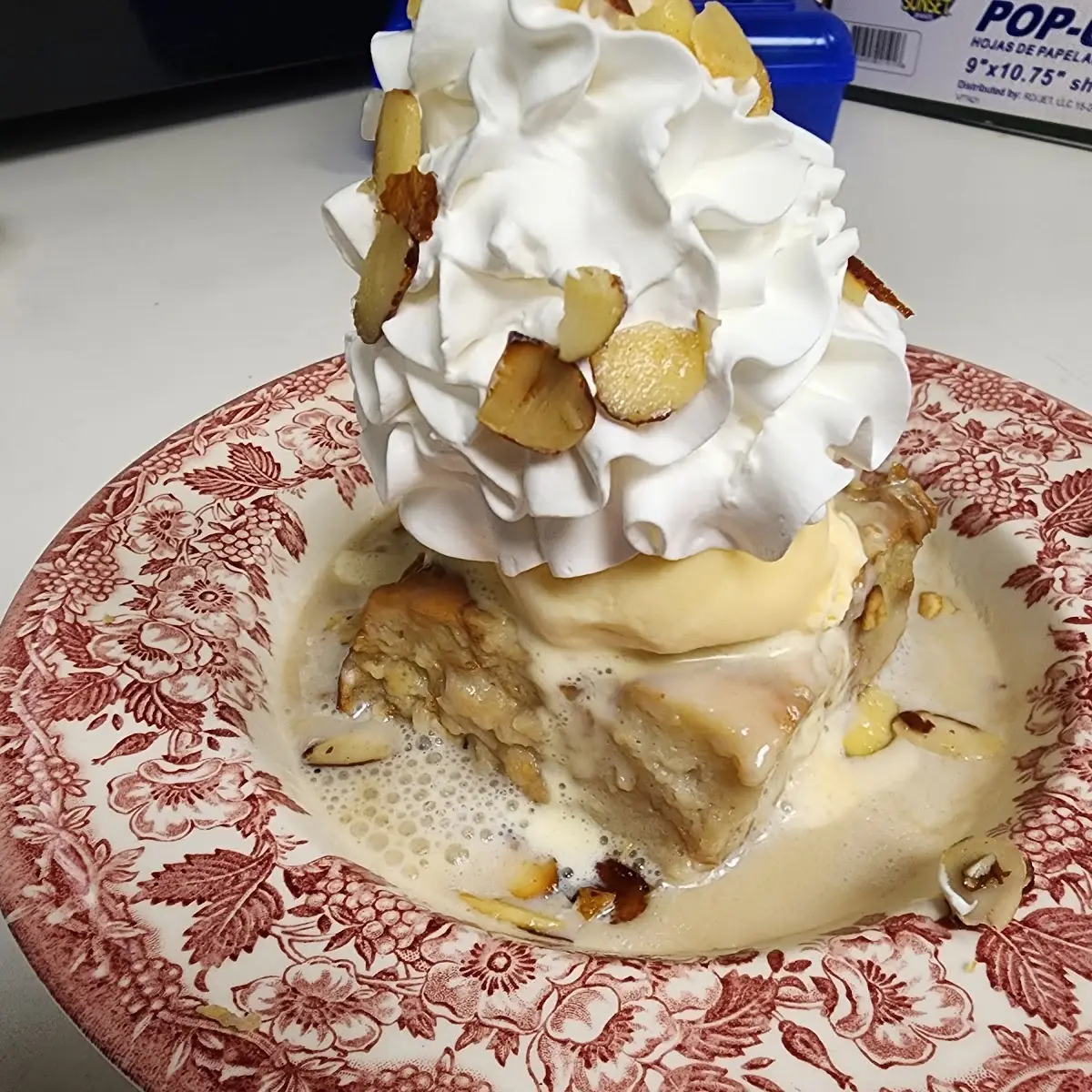 Almond Bread Pudding