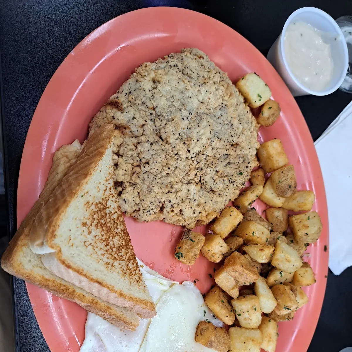 Chicken Fried Steak and Eggs