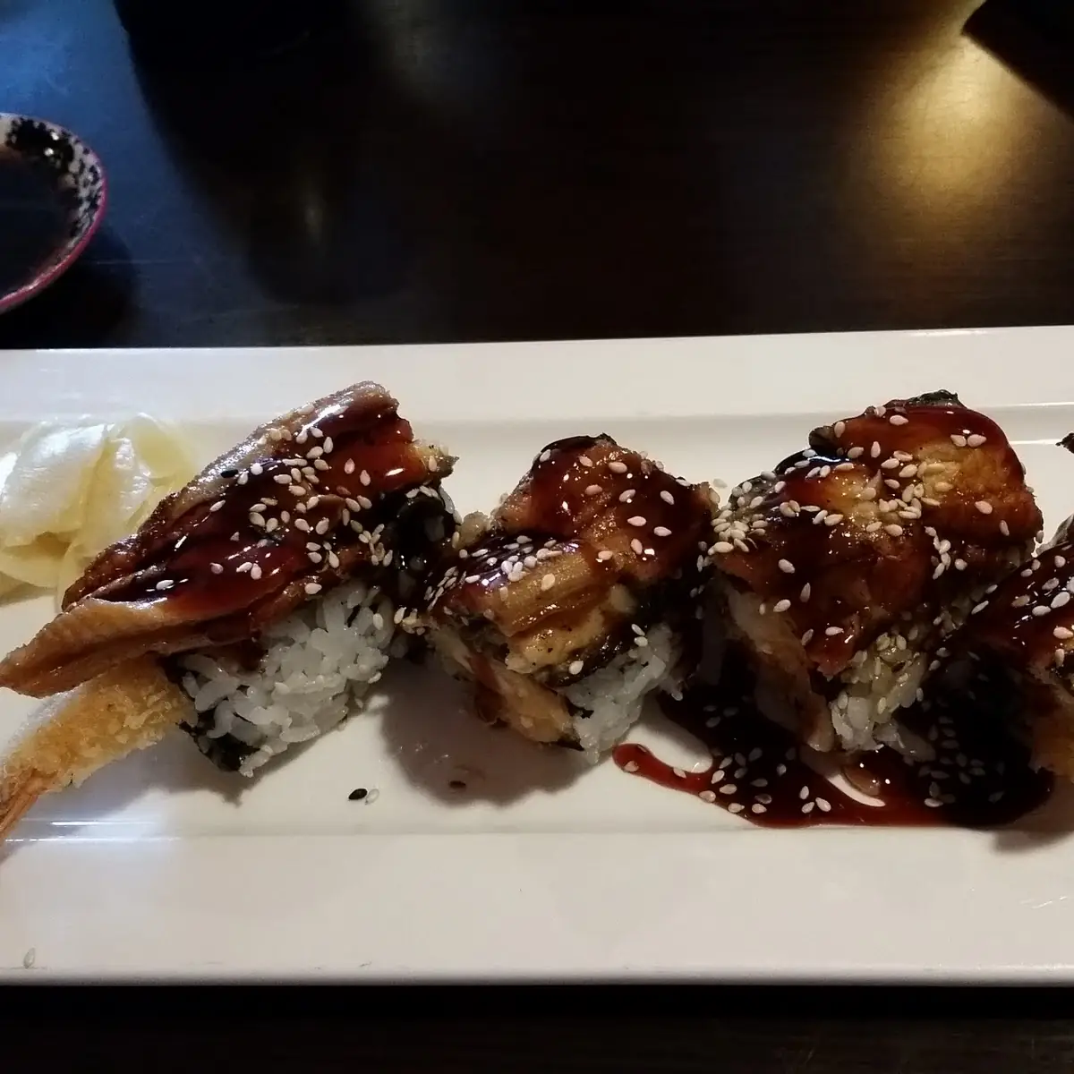 Two Orders of Black Dragon Roll