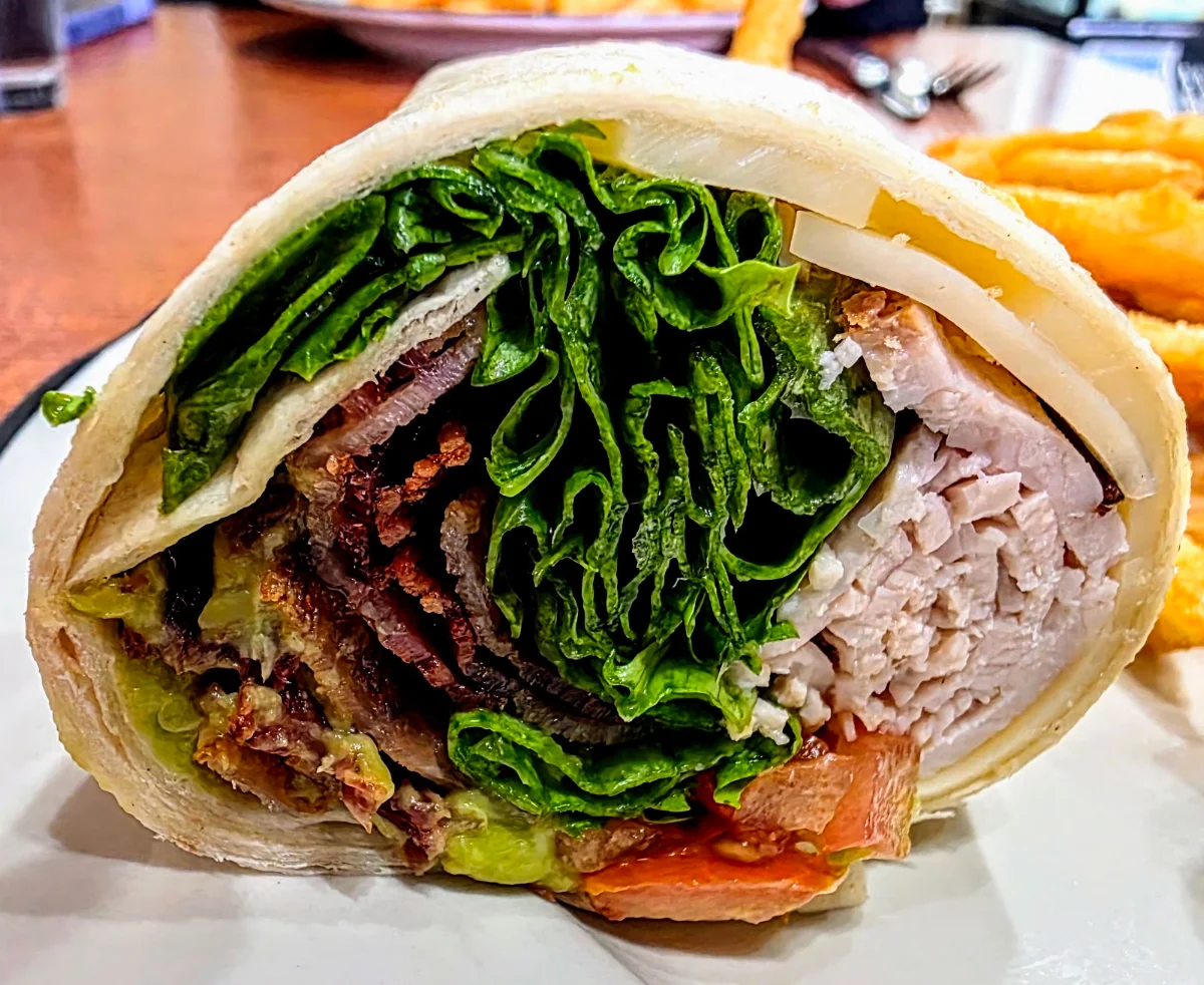 Turkey Bacon and Avocado Wrap