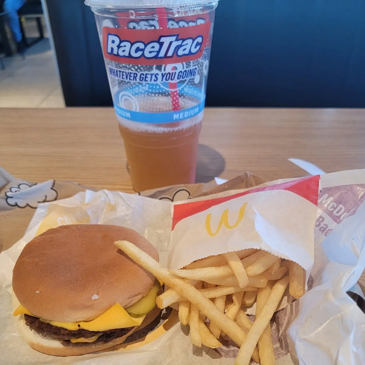 Double Cheeseburger and Fries