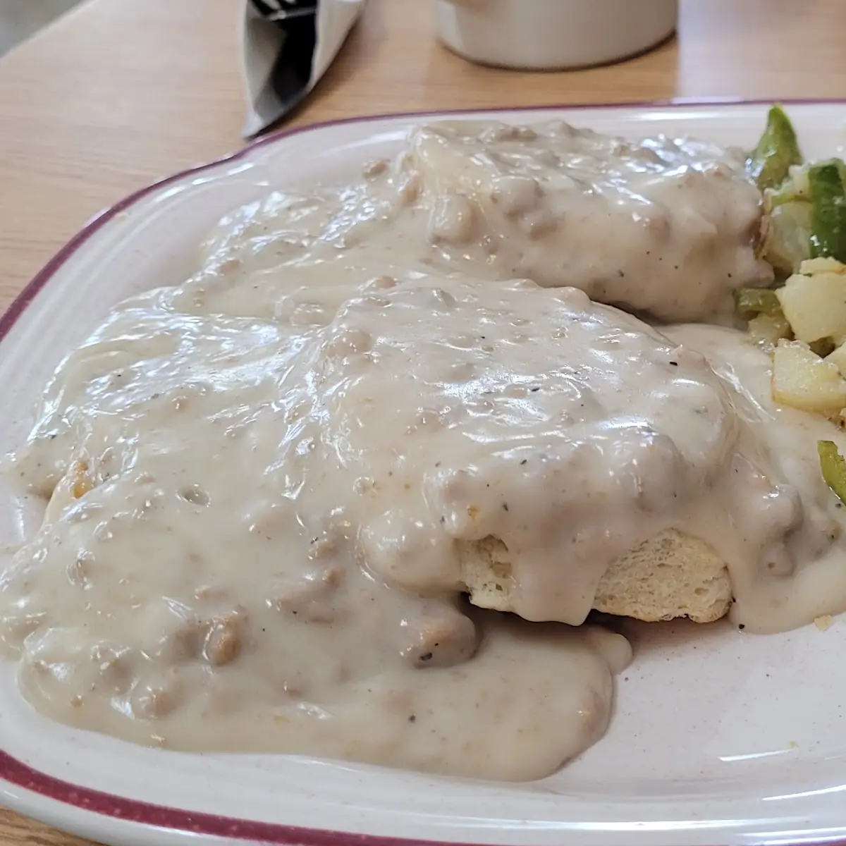 Sausage Gravy and Biscuits