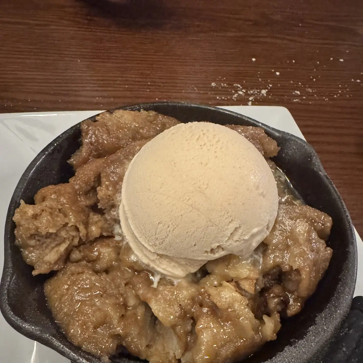 Bread Pudding with Cinnamon Ice Cream