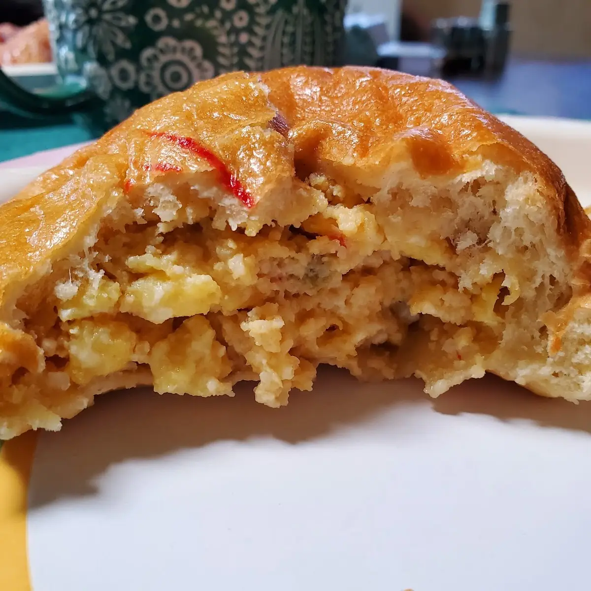 Egg Cheese Grits Kolache