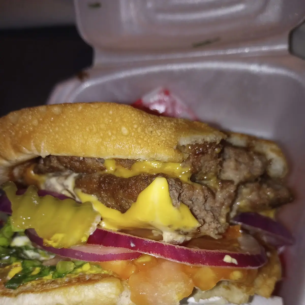 Double Cheeseburger with the Works