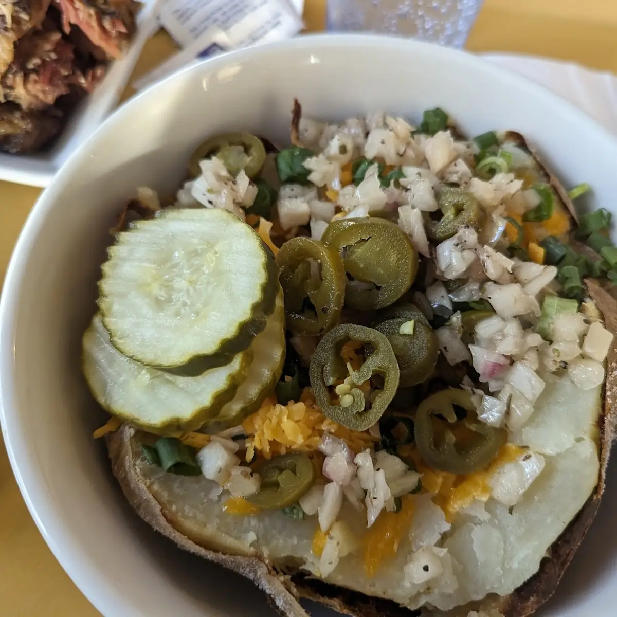 Loaded Baked Potato with Pulled Pork