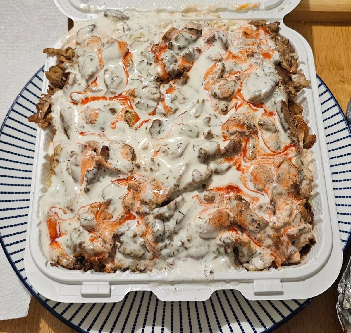 Large Chicken Shwarma with Rice