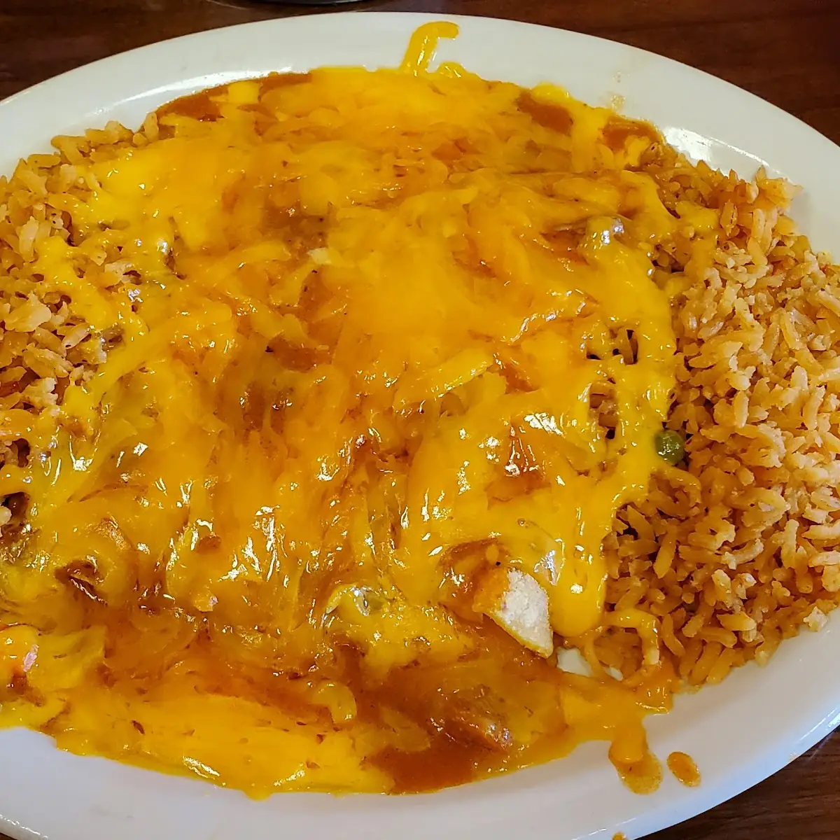 Cheese Enchilada Rice & Beans