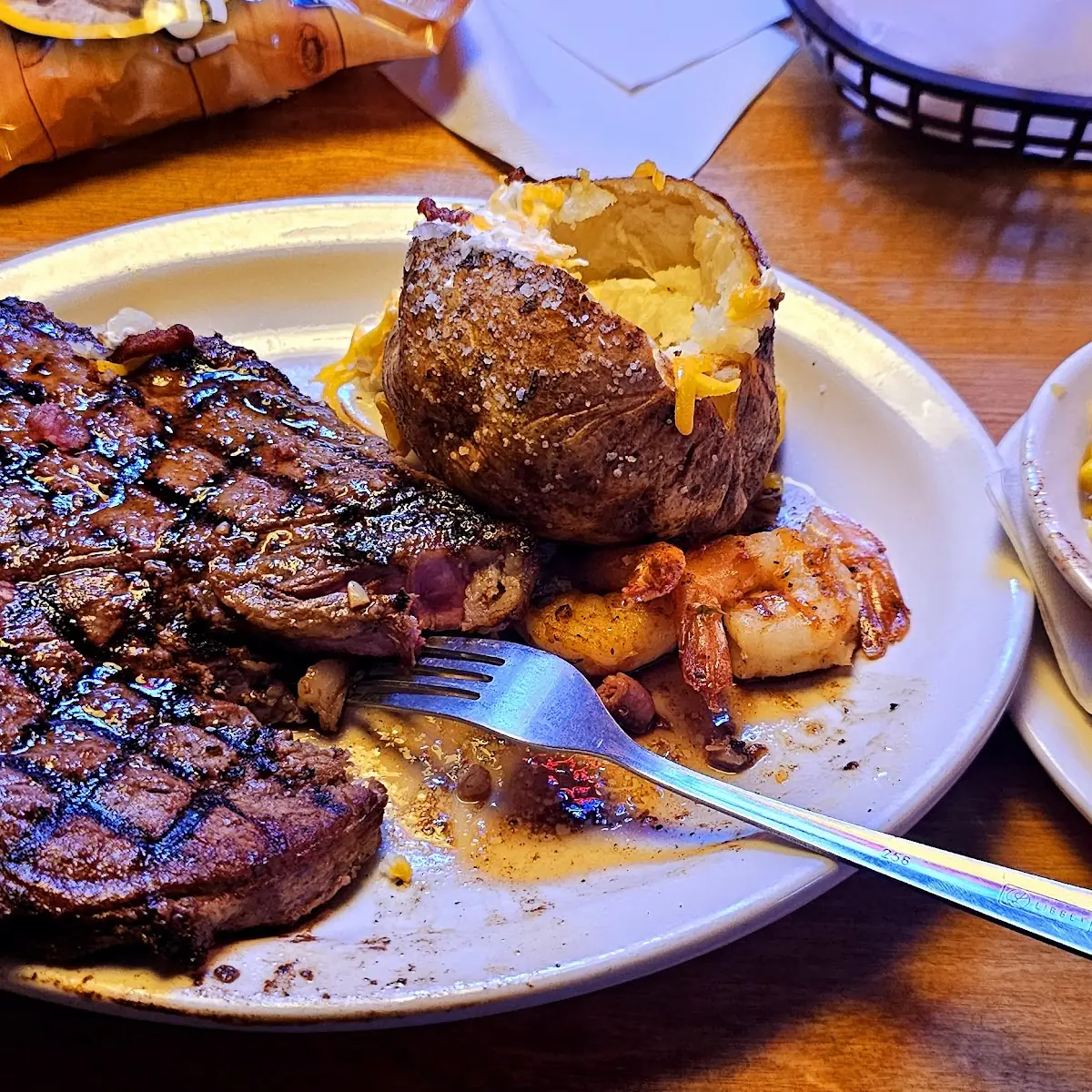 Grilled Ribeye Steak with Loaded Potato